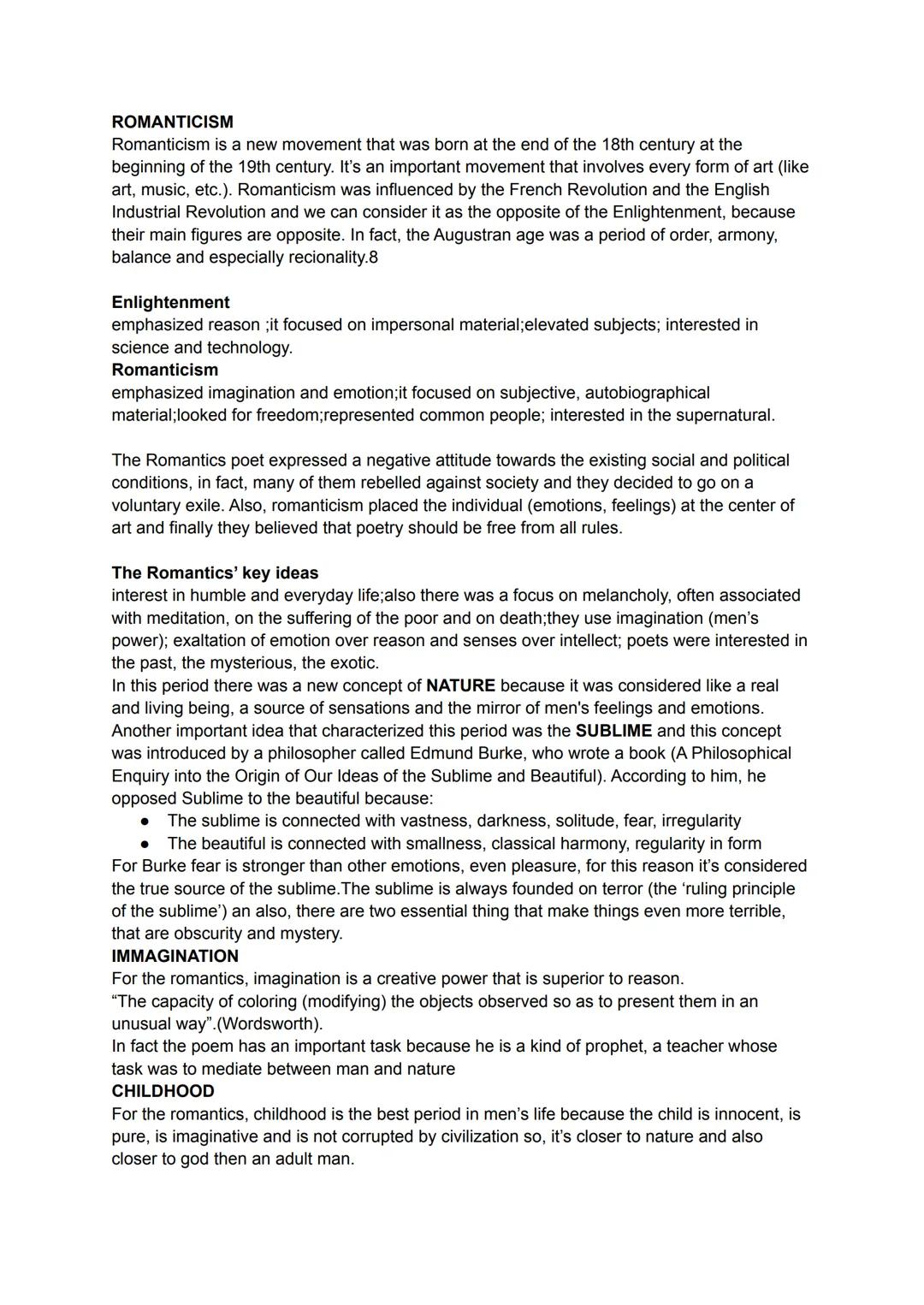 # ROMANTICISM
Romanticism is a new movement that was born at the end of the 18th century at the
beginning of the 19th century. It's an impor