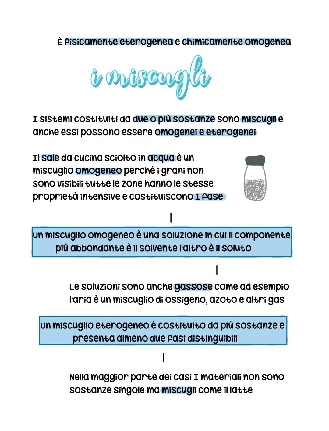 stati
fisici
La materia si presenta in forme diverse La chimica studia
le proprietà della materia e i suoi cambiamenti
I
La materia ha propr