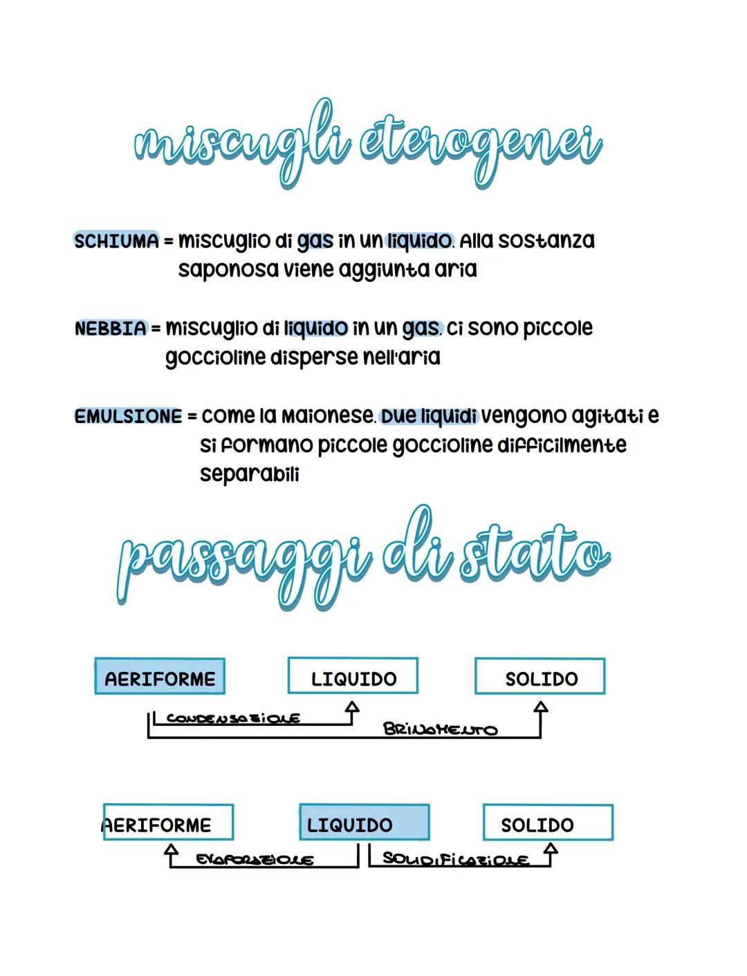 stati
fisici
La materia si presenta in forme diverse La chimica studia
le proprietà della materia e i suoi cambiamenti
I
La materia ha propr