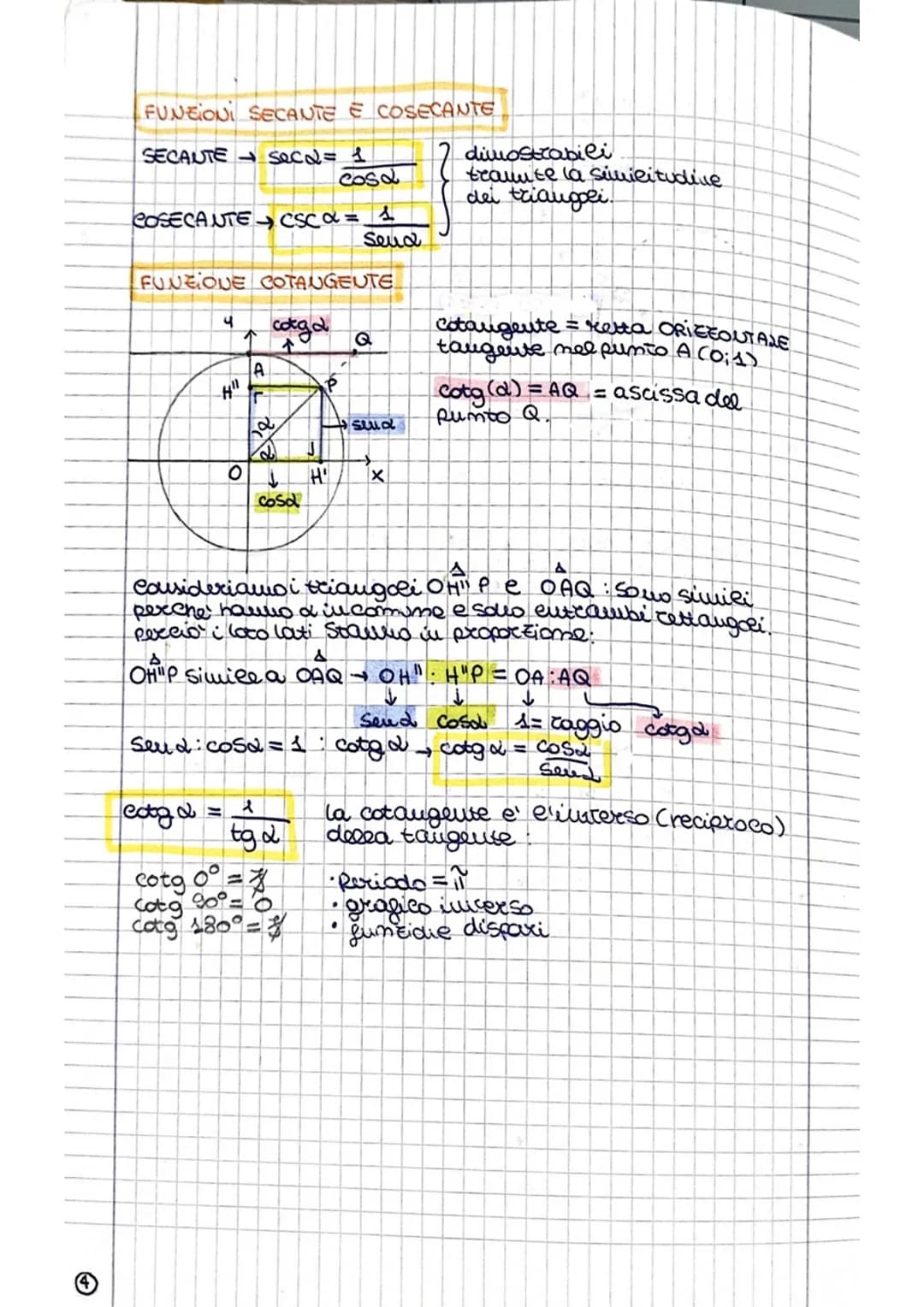 goniometria
O
x
360° 211
π
180°
90° 1
45°1
α
५
to
P
Angoli Orientati
d
A
4
2
ad
La lunghetta in cadiauti di m aveco corrispondente
un angolo