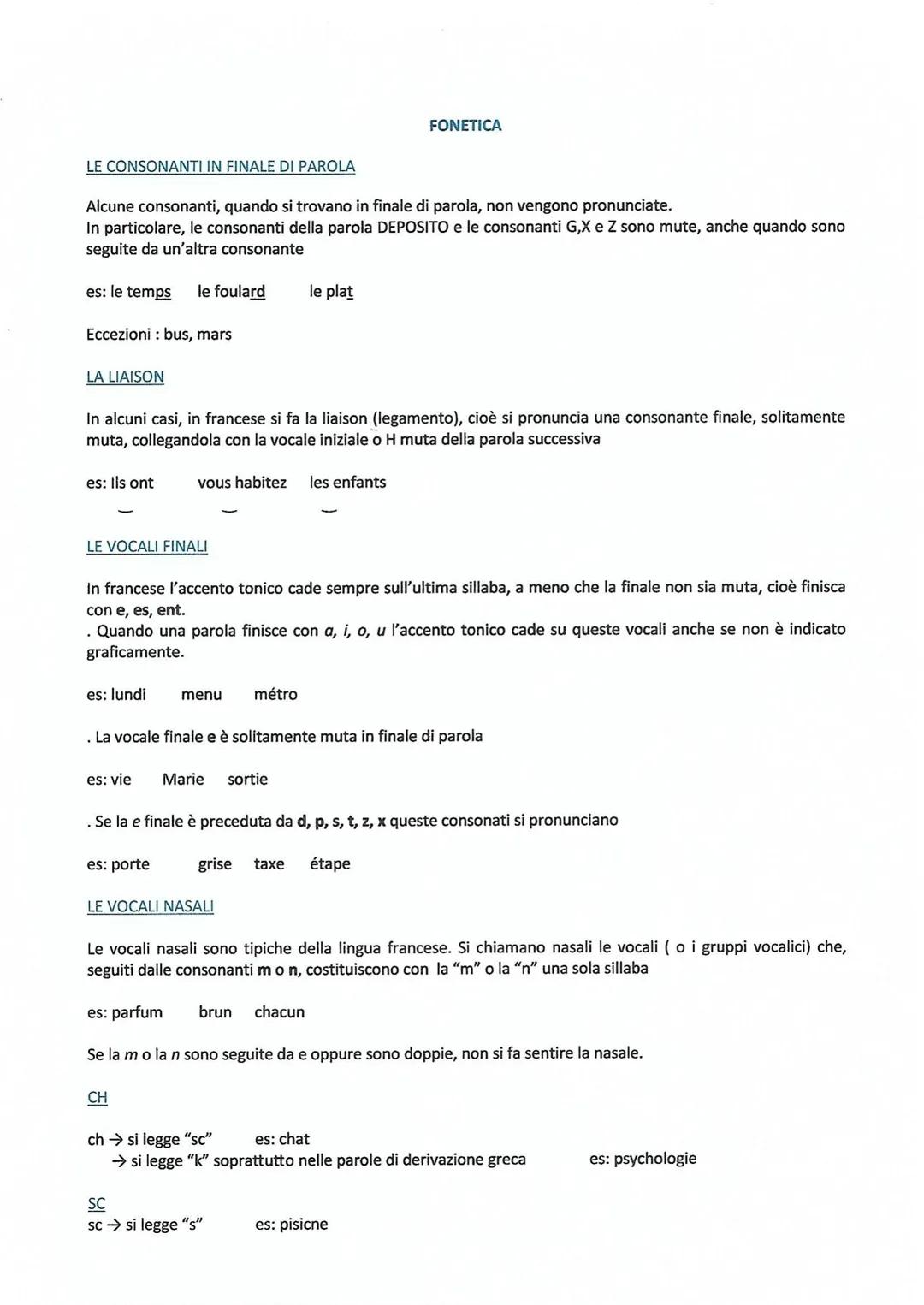 LE CONSONANTI IN FINALE DI PAROLA
Alcune consonanti, quando si trovano in finale di parola, non vengono pronunciate.
In particolare, le cons