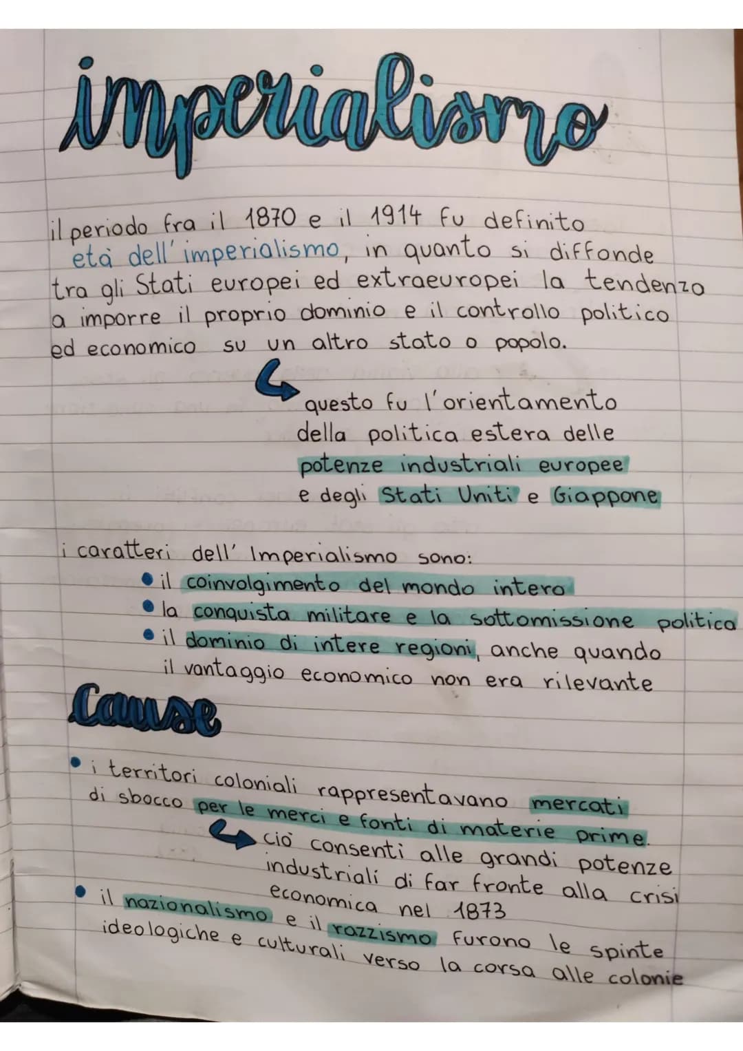 
<p>Il nazionalismo di fine '800 è un'ideologia che afferma il diritto delle nazioni più forti di sottomettere e sfruttare i popoli più debo