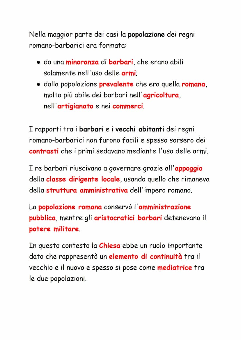 I Regni Romano-Barbarici
Dopo la fine dell'impero romano d'Occidente l'Europa
appariva estremamente frammentata.
Alla fine del V secolo, tut