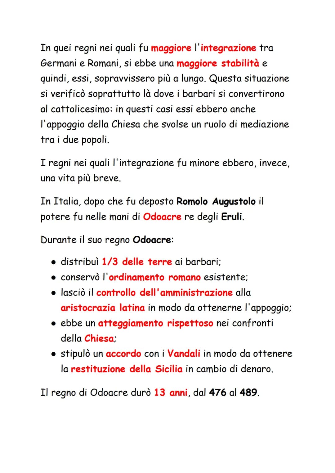 I Regni Romano-Barbarici
Dopo la fine dell'impero romano d'Occidente l'Europa
appariva estremamente frammentata.
Alla fine del V secolo, tut