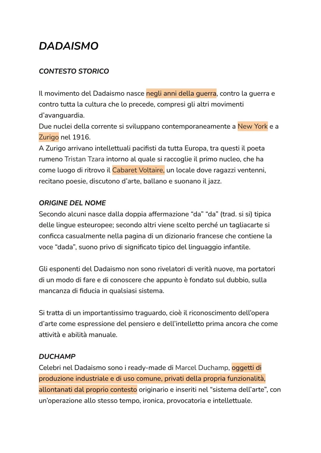 Dadaismo e surrealismo 