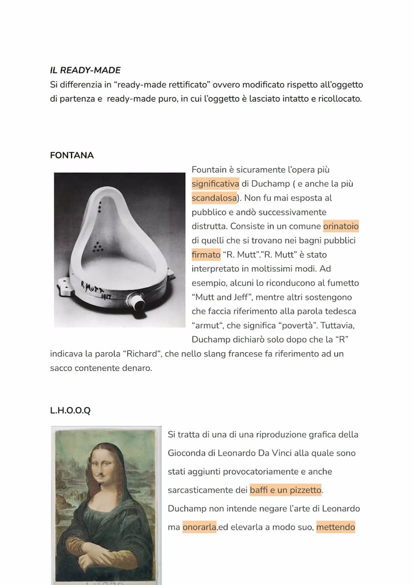 DADAISMO
CONTESTO STORICO
Il movimento del Dadaismo nasce negli anni della guerra, contro la guerra e
contro tutta la cultura che lo precede