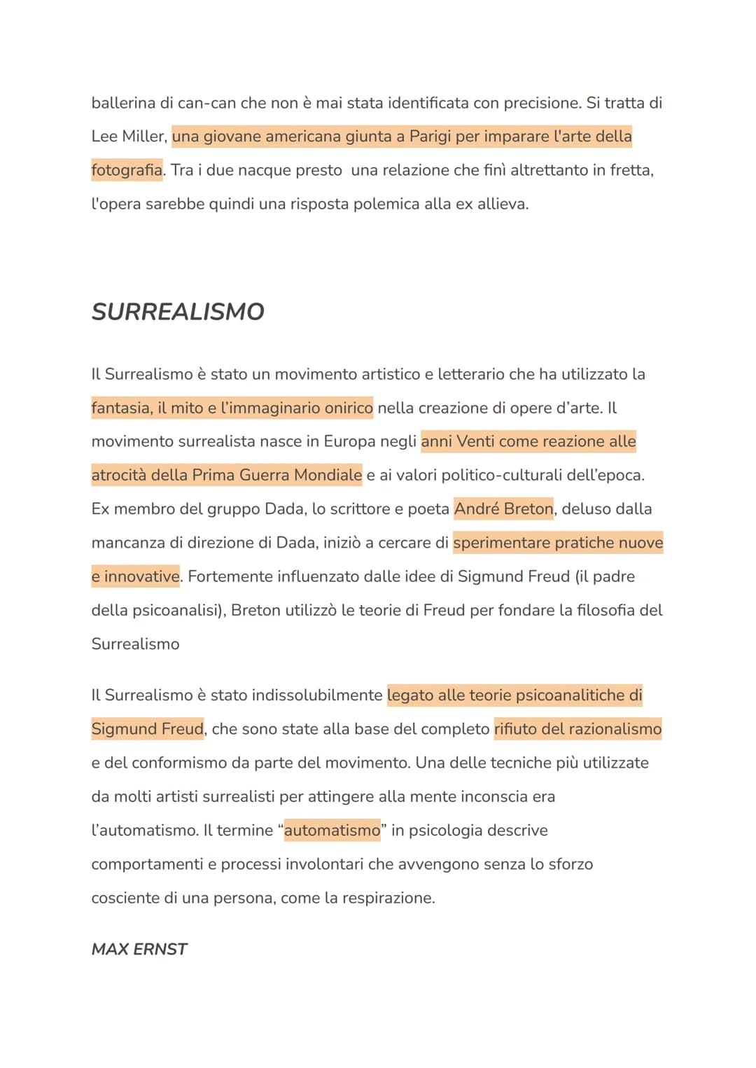 DADAISMO
CONTESTO STORICO
Il movimento del Dadaismo nasce negli anni della guerra, contro la guerra e
contro tutta la cultura che lo precede