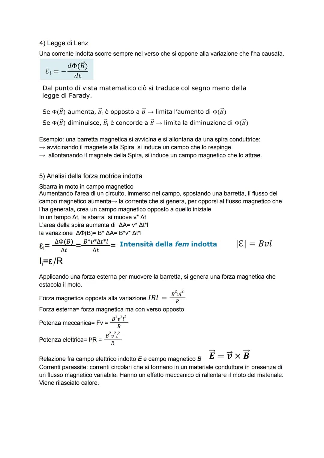 INDUZIONE ELETTROMAGNETICA
1)La forza elettromotrice indotta
Esperienze di Faraday (e Henry)
PRIMA ESPERIENZA DI FARADAY= si utilizzano due 