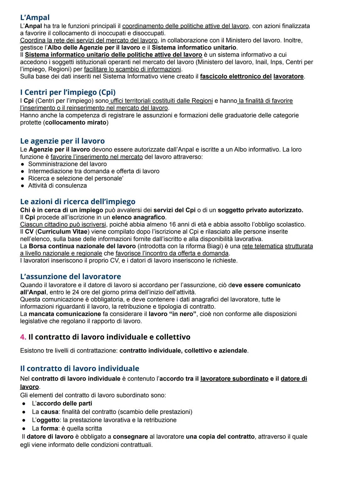 L'avvio E La Gestione Del Rapporto Di Lavoro
Diritto del lavoro
È l'insieme delle norme giuridiche che disciplinano il rapporto di lavoro co