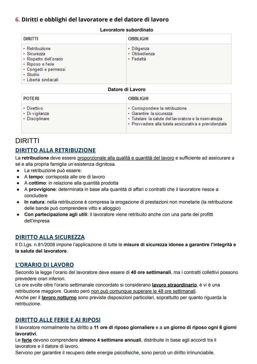 L'avvio E La Gestione Del Rapporto Di Lavoro
Diritto del lavoro
È l'insieme delle norme giuridiche che disciplinano il rapporto di lavoro co