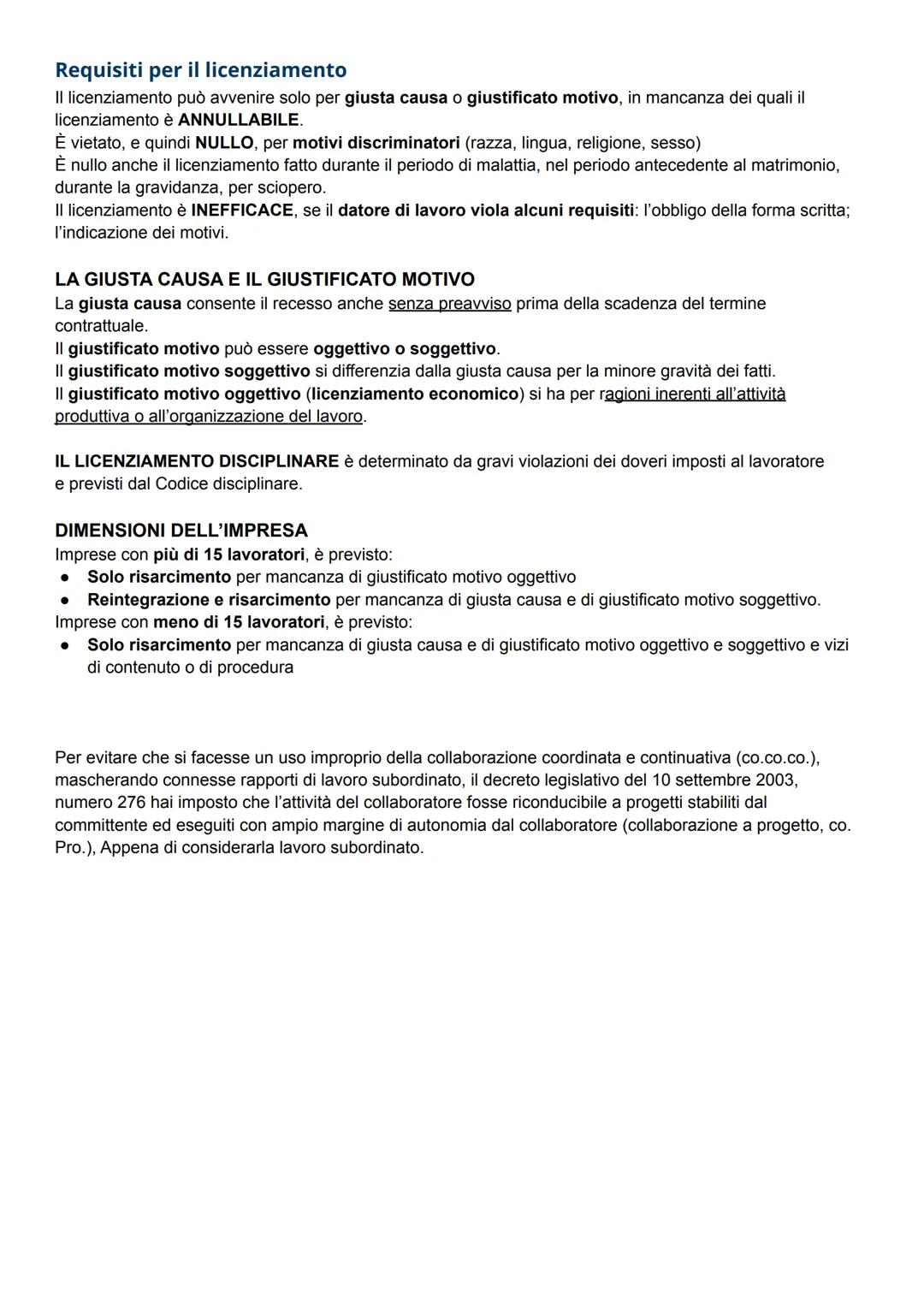 L'avvio E La Gestione Del Rapporto Di Lavoro
Diritto del lavoro
È l'insieme delle norme giuridiche che disciplinano il rapporto di lavoro co