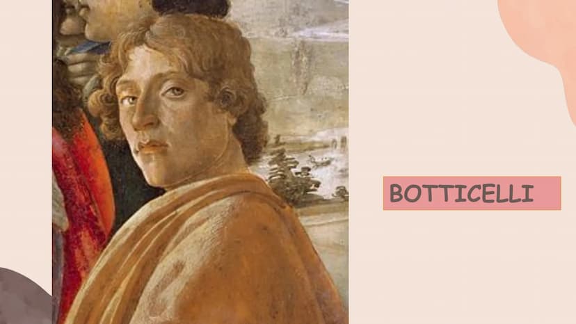ANGELICO
MASACCIO
BOTTICELLI BOTTICELLI VITA:
II
T
+
BOTTICELLI
Si chiama Sandro Filipepi e nacque a Firenze nel 1445
Appellativo di Bottice