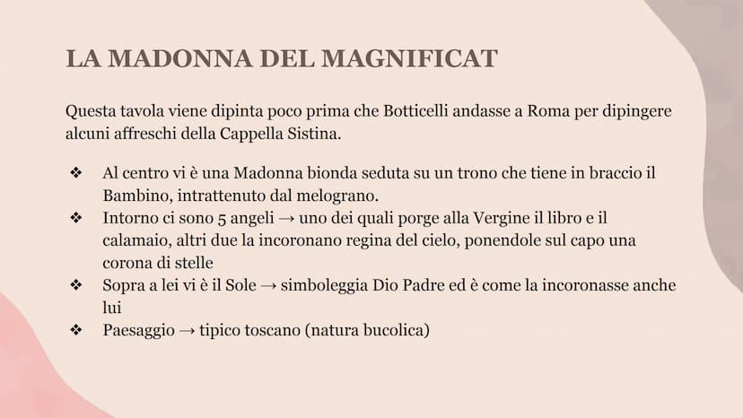 ANGELICO
MASACCIO
BOTTICELLI BOTTICELLI VITA:
II
T
+
BOTTICELLI
Si chiama Sandro Filipepi e nacque a Firenze nel 1445
Appellativo di Bottice