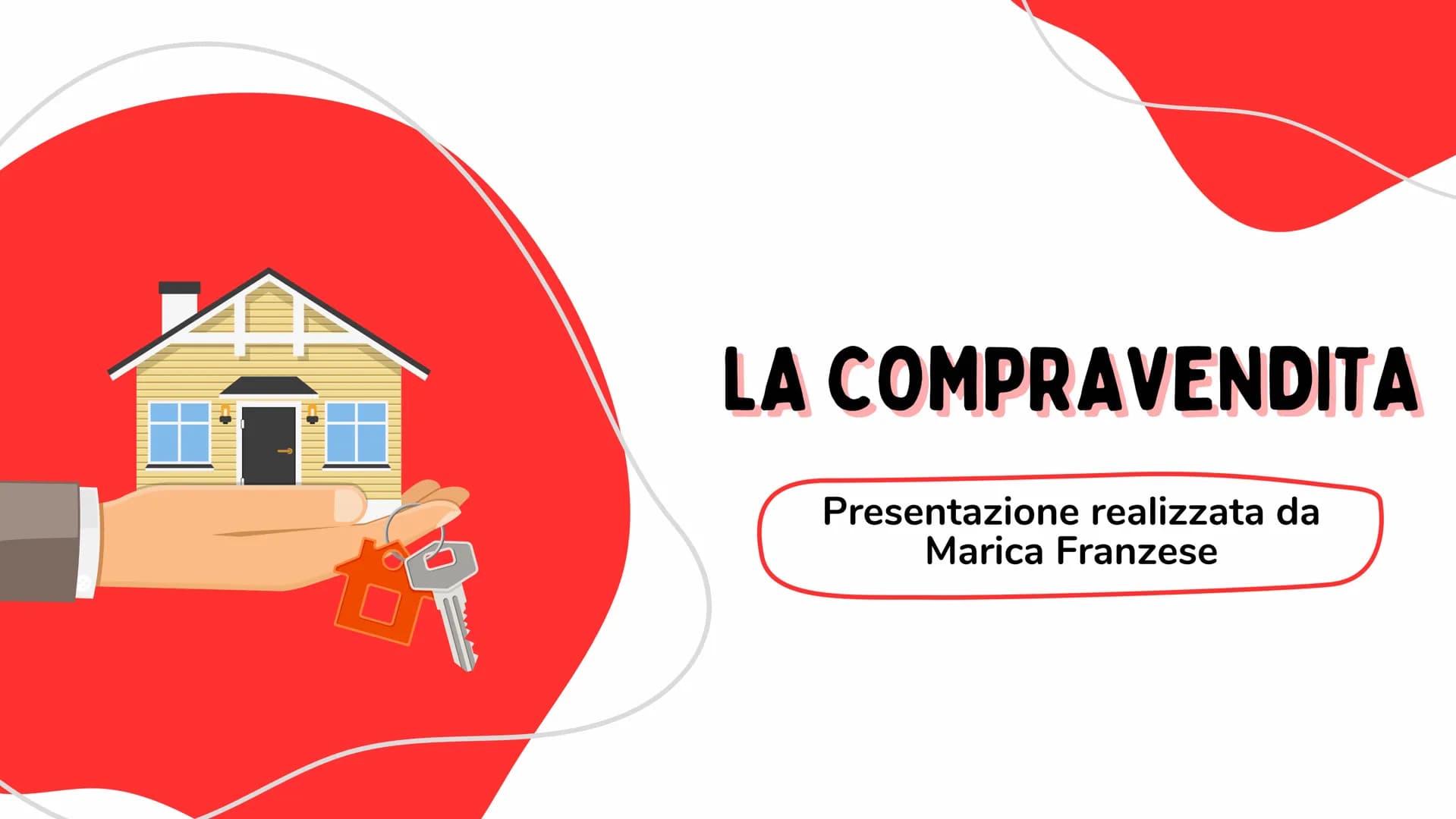 LA COMPRAVENDITA
Presentazione realizzata da
Marica Franzese COS'È?
La compravendita è un contratto
con il quale il venditore trasferisce
un