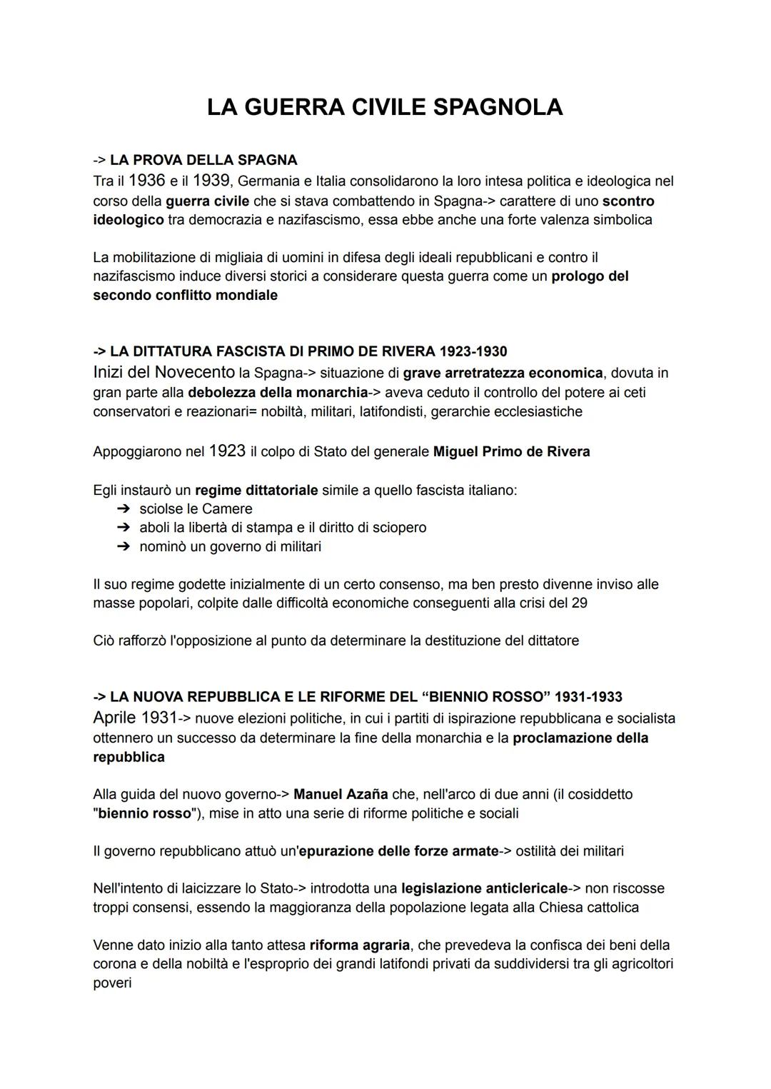 # LA GUERRA CIVILE SPAGNOLA

-> LA PROVA DELLA SPAGNA

Tra il 1936 e il 1939, Germania e Italia consolidarono la loro intesa politica e ideo