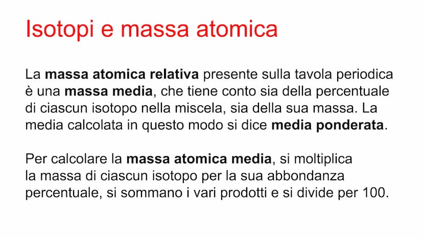 Il numero atomico identifica
gli elementi
Il numero di protoni presenti nel nucleo di un atomo si
chiama numero atomico (Z). Se l'atomo è ne