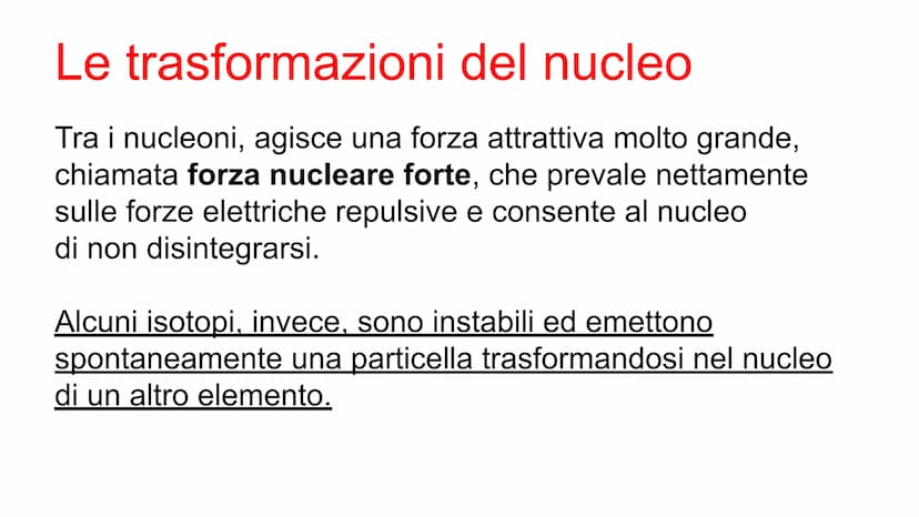 Il numero atomico identifica
gli elementi
Il numero di protoni presenti nel nucleo di un atomo si
chiama numero atomico (Z). Se l'atomo è ne