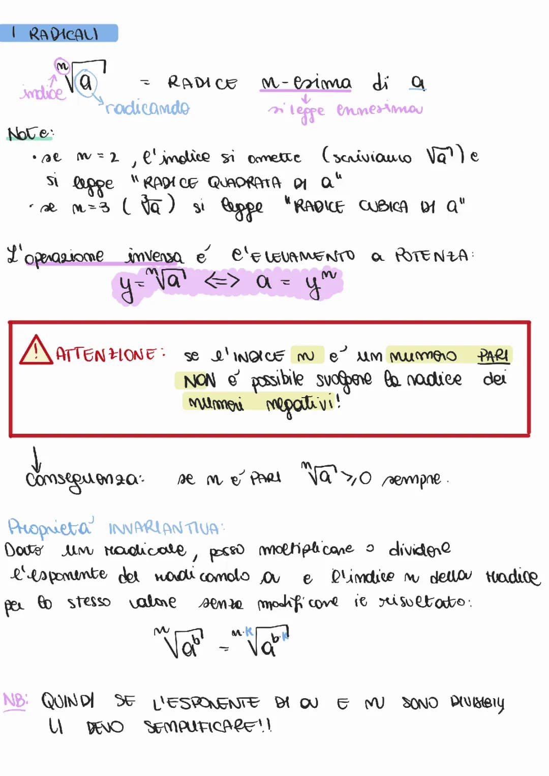 Guida Semplice ai Radicali: Proprietà e Esercizi PDF