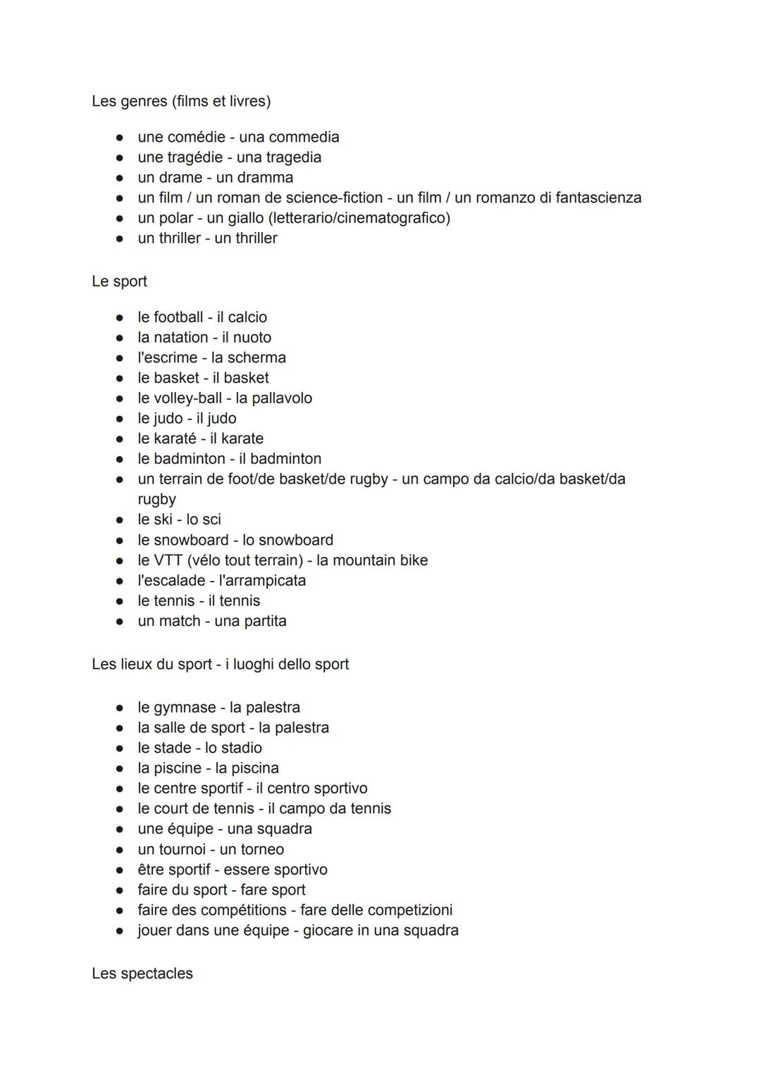 La famille
les parents - i genitori
la mère - la madre
le père - il padre
le frère - il fratello
la soeur - la sorella
les grands parents - 
