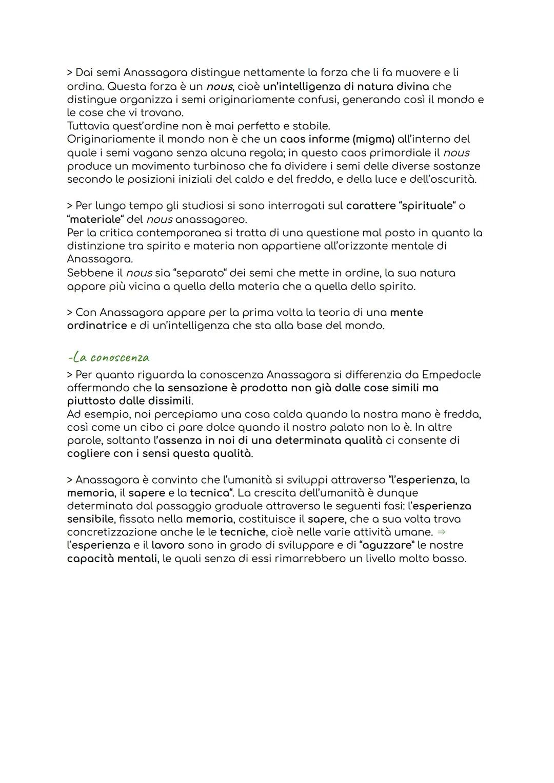 I FISICI PLURALISTI
I fisici pluralisti si interessano del problema della natura. La loro filosofia
risulta come un primo tentativo di sinte