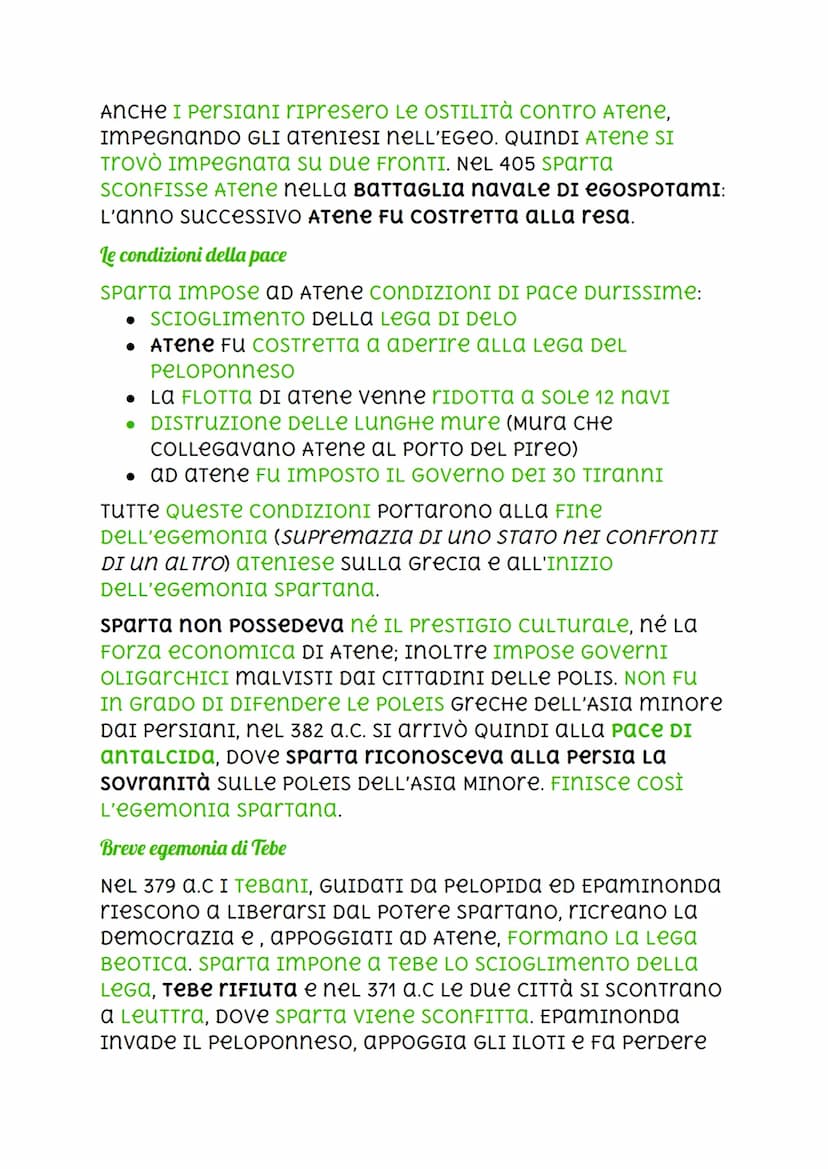 Guerra del Peloponneso
la politica imperialistica di Atene
Pericle aveva reso ATene un PUNTO DI RIFERIMENTO
CULTURALE Per L'Intera Grecia. E