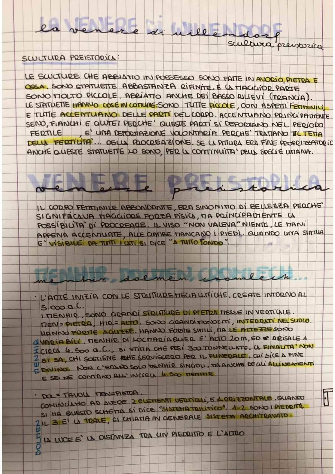 Scultura preistorica e Strutture megalitiche