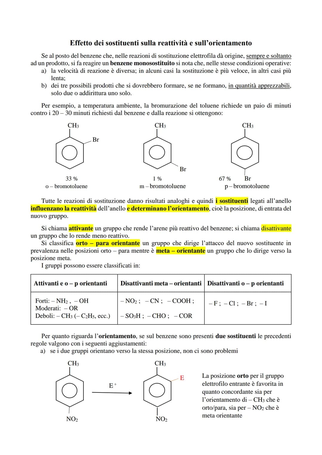 Il benzene, C6H6, è il capostipite di una ampia classe di idrocarburi, eccezionalmente stabili, detti
"aromatici". Il nome è dovuto al carat