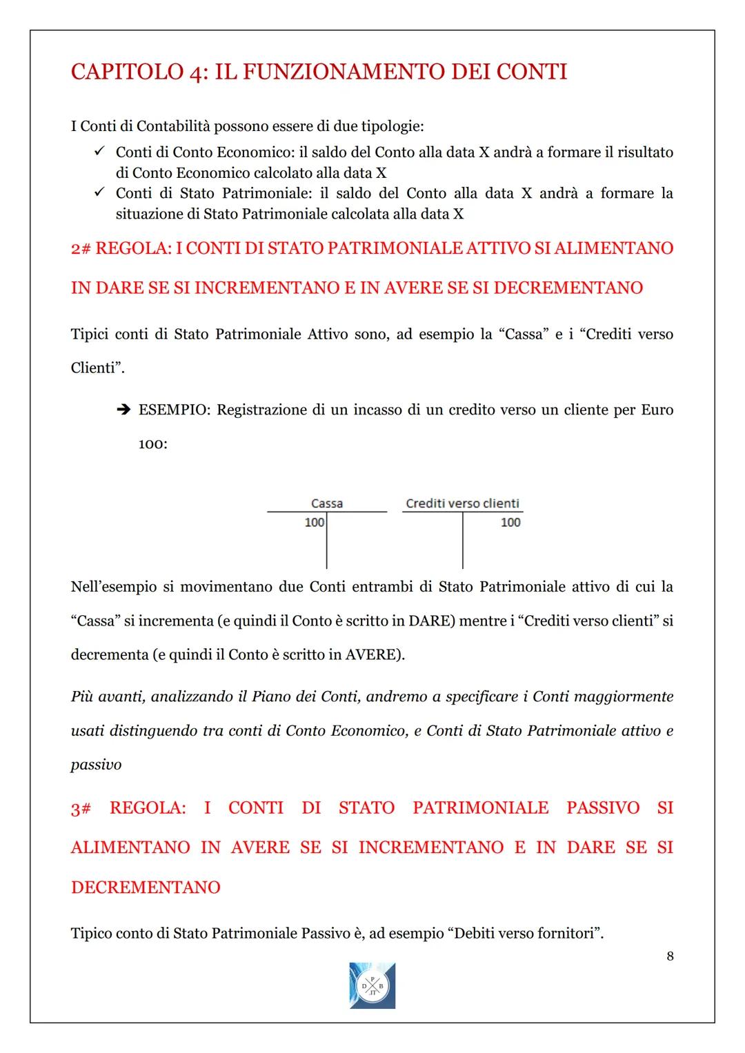 CAPITOLO 1: PERCHÈ OCCORRE REGISTRARE LE
OPERAZIONI AZIENDALI?
La contabilità è l'insieme di quelle attività volte a:
1. Tenere traccia dei 