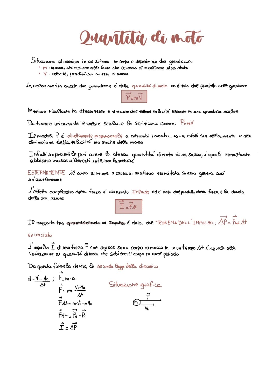 quantità di moto 