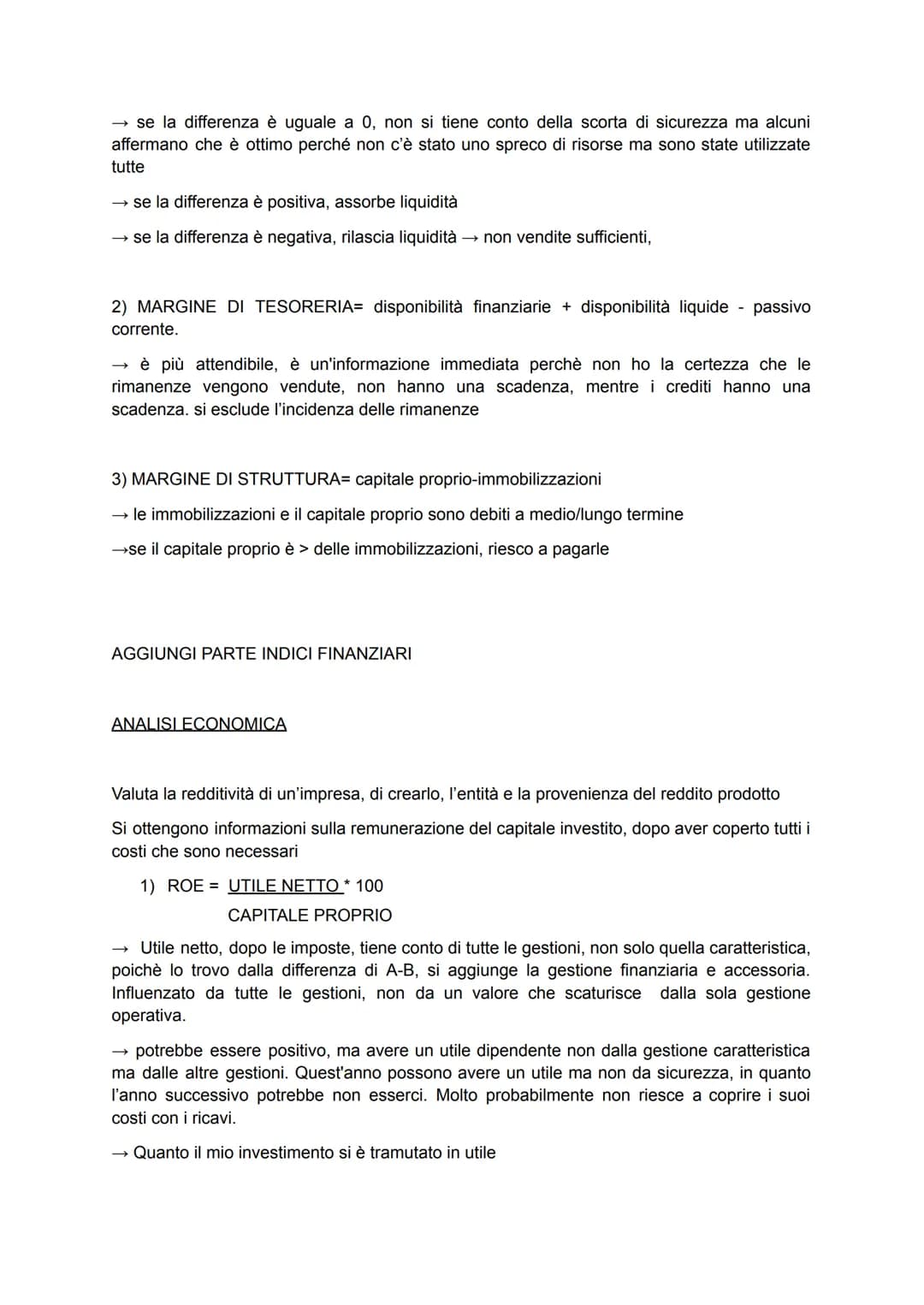 INDICI E ANALISI DI BILANCIO
Analisi per indici, bisogna fare rapporti o margini fra vari valori. Ci sono diverse tipologie di
indici:
1. pa