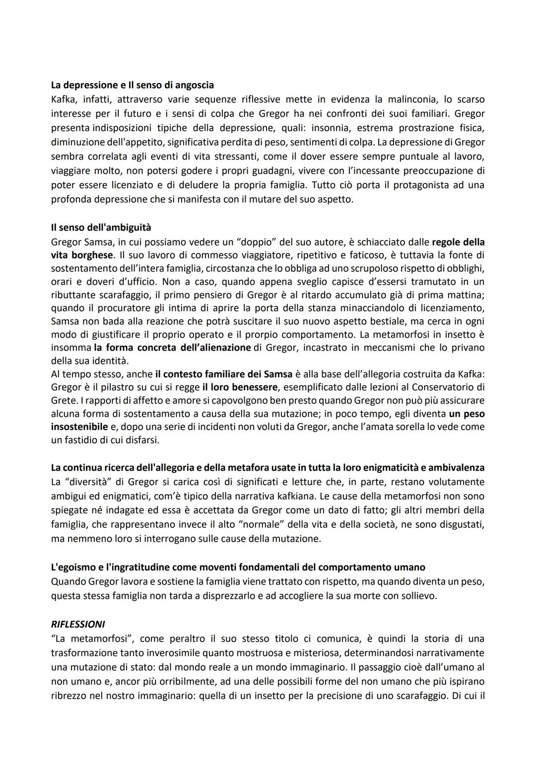 LA METAMORFOSI- KAFKA
La metamorfosi è il racconto più noto dello scrittore boemo Franz Kafka. L'opera fu pubblicata per
la prima volta nel 
