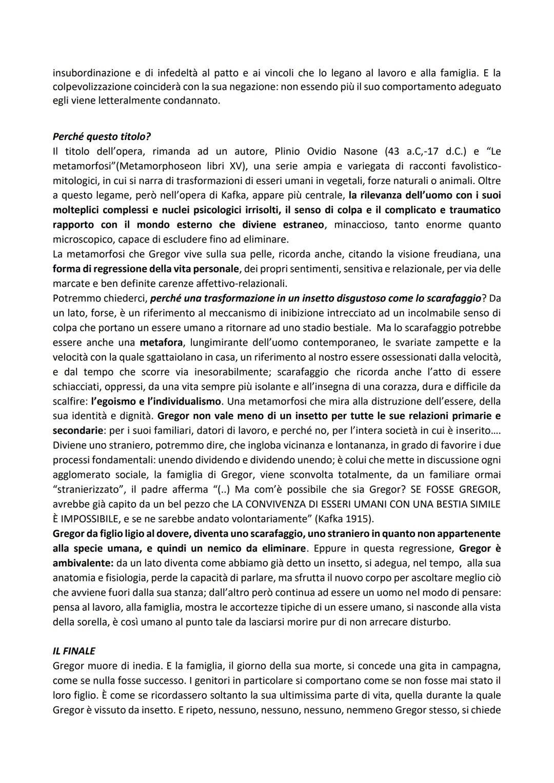 LA METAMORFOSI- KAFKA
La metamorfosi è il racconto più noto dello scrittore boemo Franz Kafka. L'opera fu pubblicata per
la prima volta nel 