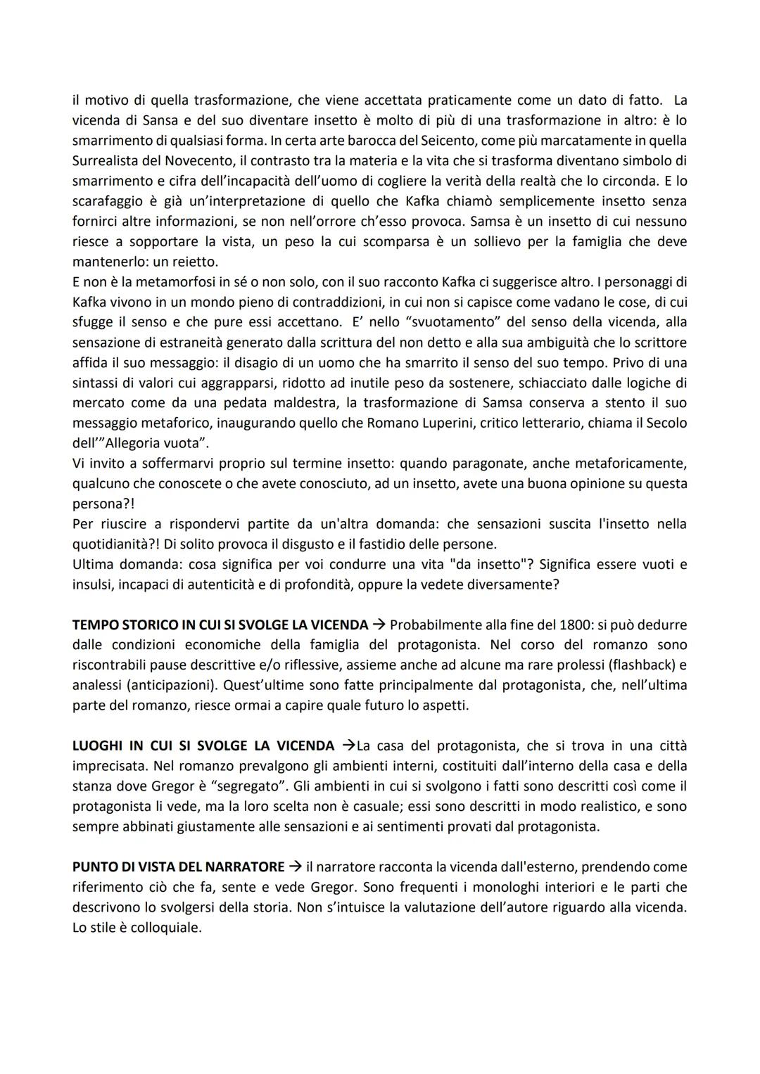 LA METAMORFOSI- KAFKA
La metamorfosi è il racconto più noto dello scrittore boemo Franz Kafka. L'opera fu pubblicata per
la prima volta nel 