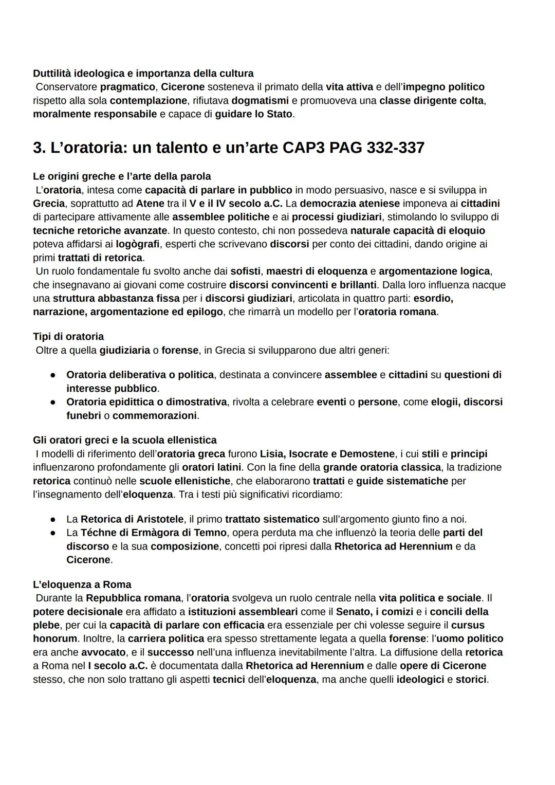 # 1. La vita di un uomo, di un oratore, di un intellettuale - CAP 1 (PAG 327-331)

Dai primi anni alla congiura di Catilina (106-62 a.C.)

O