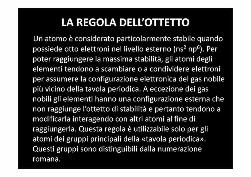 I LEGAMI CHIMICI In natura è molto improbabile trovare atomi isolati, a eccezione dei
gas nobili. La maggior parte degli atomi infatti si tr