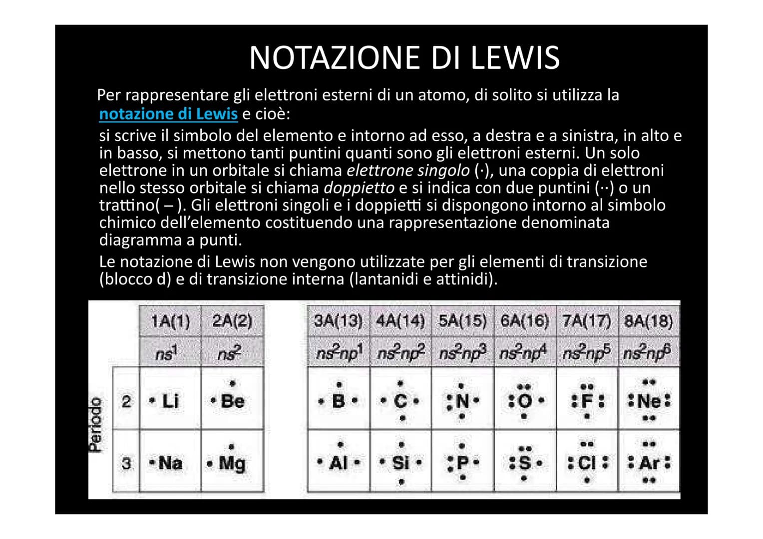 I LEGAMI CHIMICI In natura è molto improbabile trovare atomi isolati, a eccezione dei
gas nobili. La maggior parte degli atomi infatti si tr