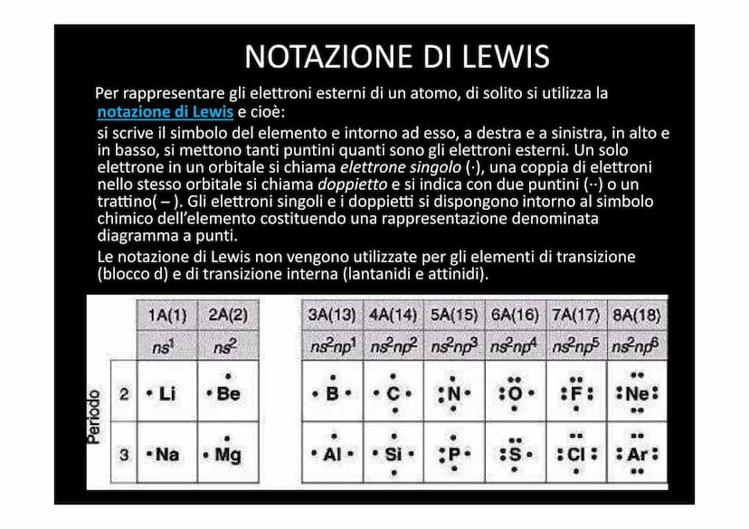 I LEGAMI CHIMICI In natura è molto improbabile trovare atomi isolati, a eccezione dei
gas nobili. La maggior parte degli atomi infatti si tr