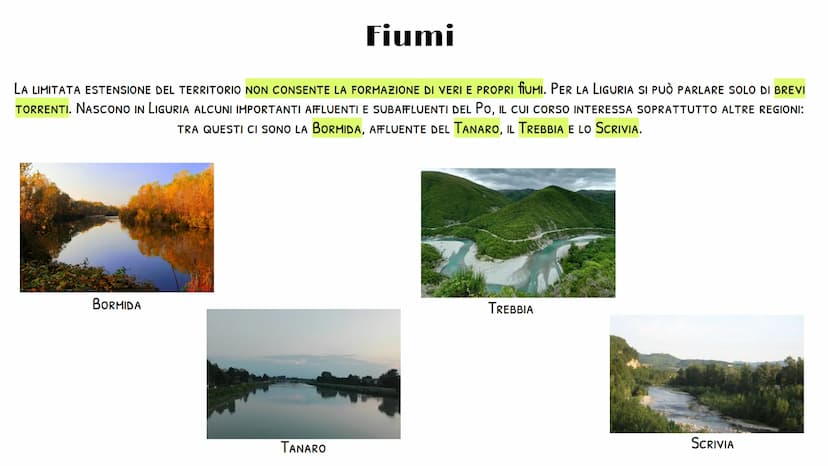 
<p>La Liguria è una regione amministrativa dell'Italia settentrionale. Confinante con la Francia a ovest, con il Piemonte e l'Emilia-Romagn