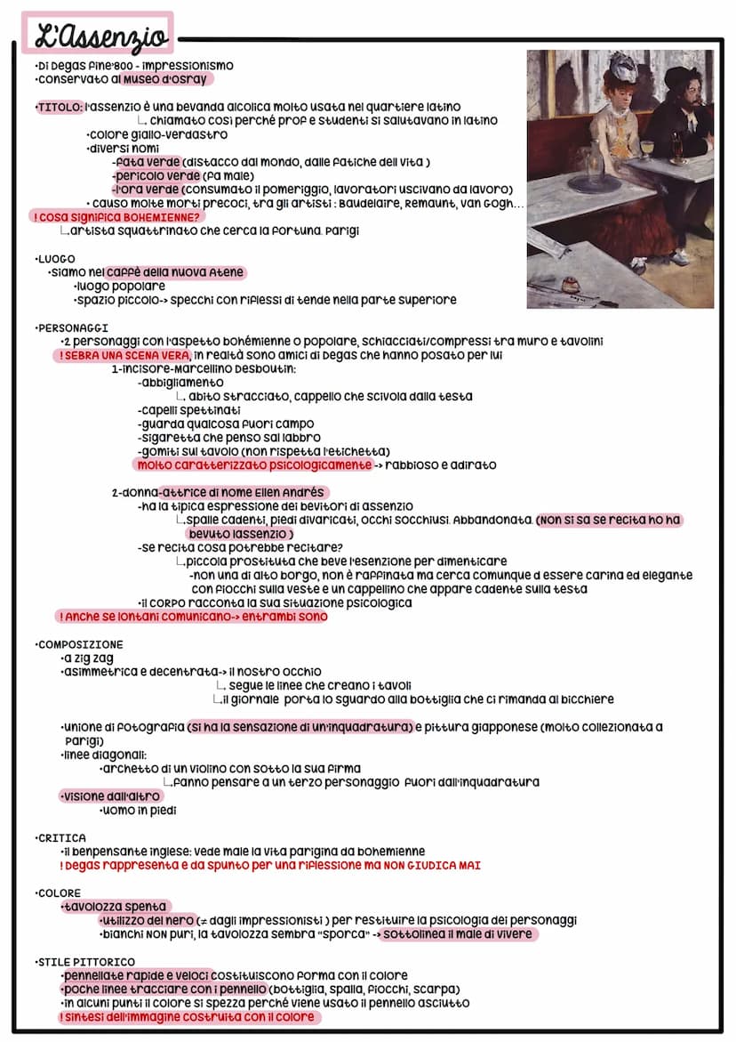 Impressionismo.
seconda metà '800, Parigi
•PAROLE CHIAVE: luce, istantaneità, velocità, nuovo linguaggio, realtà
termine (inizialmente dispr