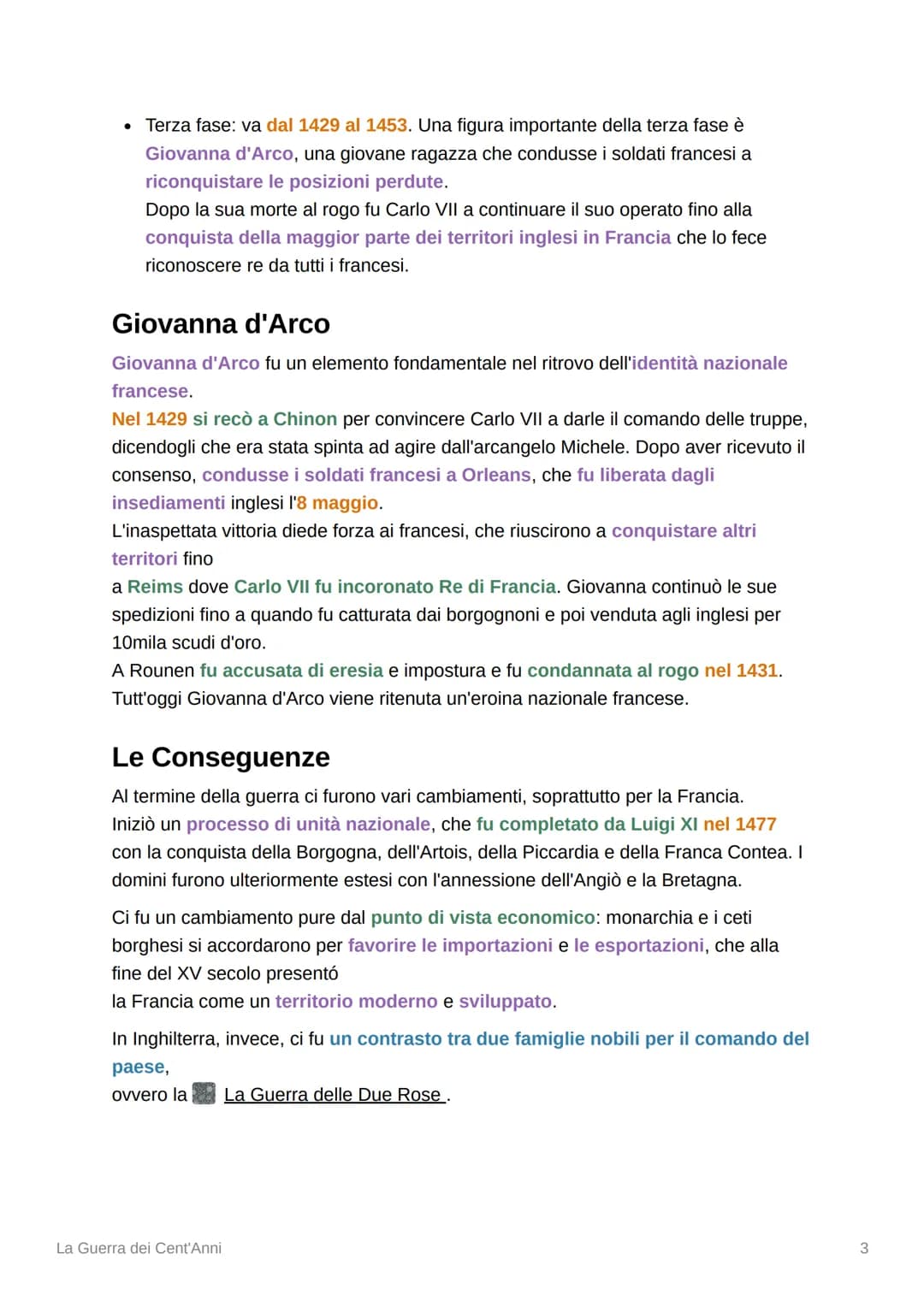 La Guerra dei Cent'Anni
• durata centosedici anni, dal 1337 al 1453
• nazioni: francia e inghilterra
▼ table of contents:
Introduzione
Le Ca