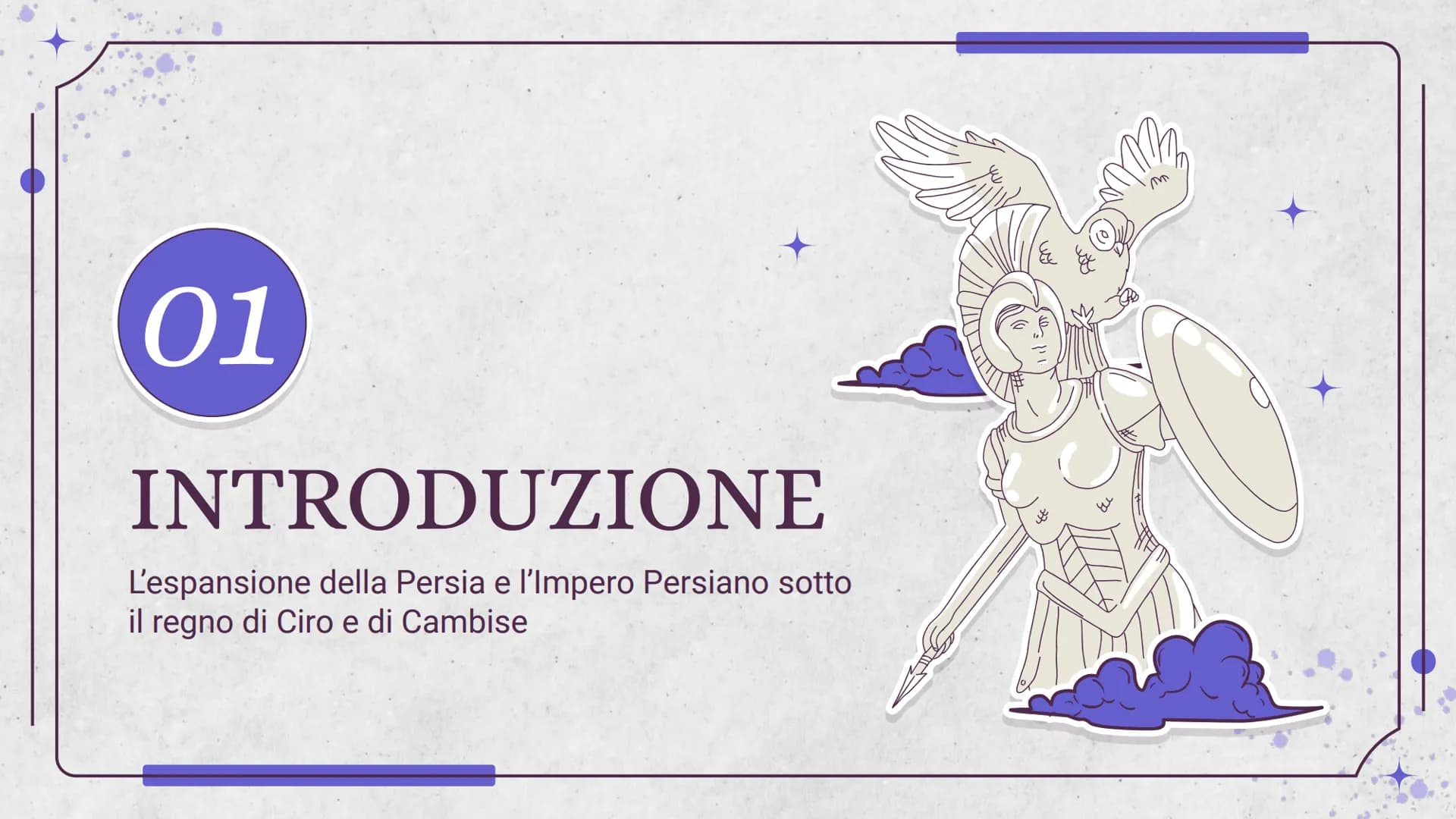 
<h2 id="introduzione">Introduzione</h2>
<p>L'espansione della Persia e l'Impero Persiano sotto il regno di Ciro e di Cambise</p>
<p>Nel VI 