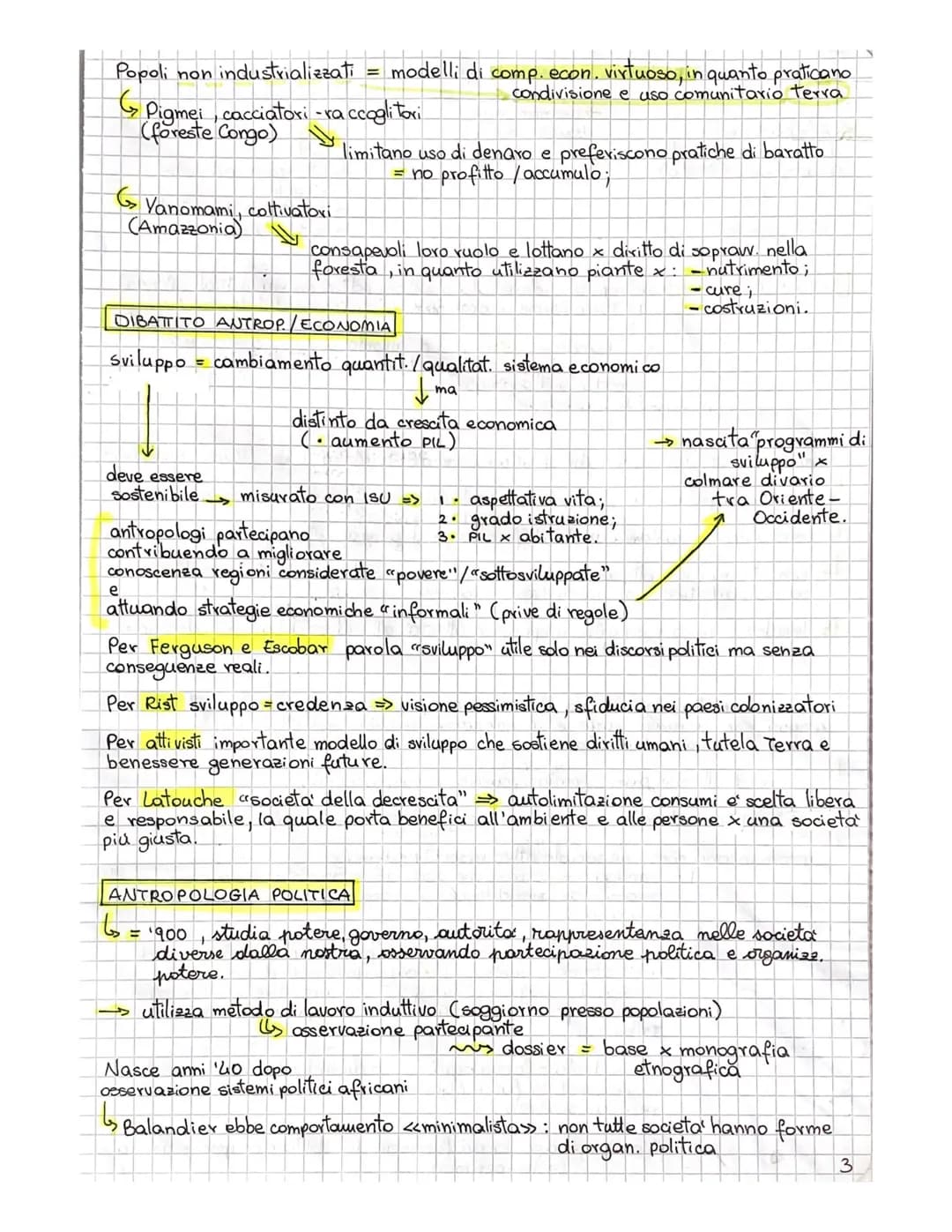 antropologia economica...
@ politica
ANTROPOLOGIA ECONOMICA = studia l'economia in rapporto alle culture, osservando
risposte di fronte ai p