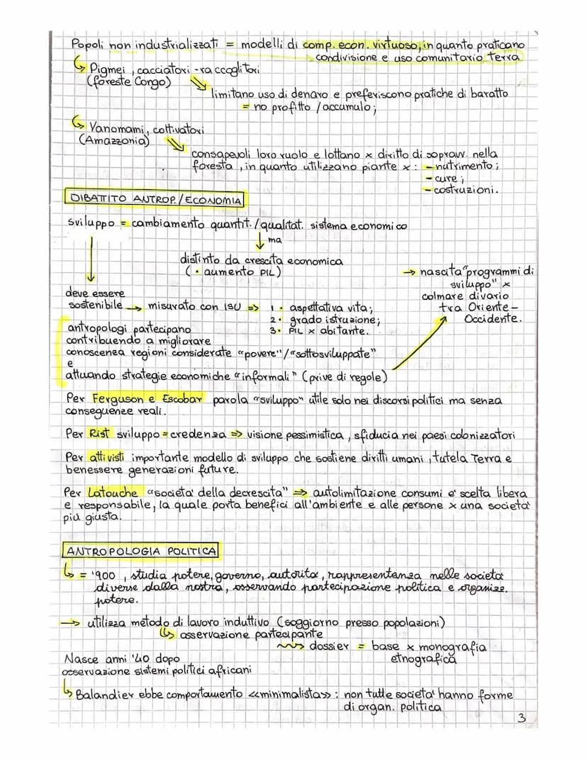 antropologia economica...
@ politica
ANTROPOLOGIA ECONOMICA = studia l'economia in rapporto alle culture, osservando
risposte di fronte ai p