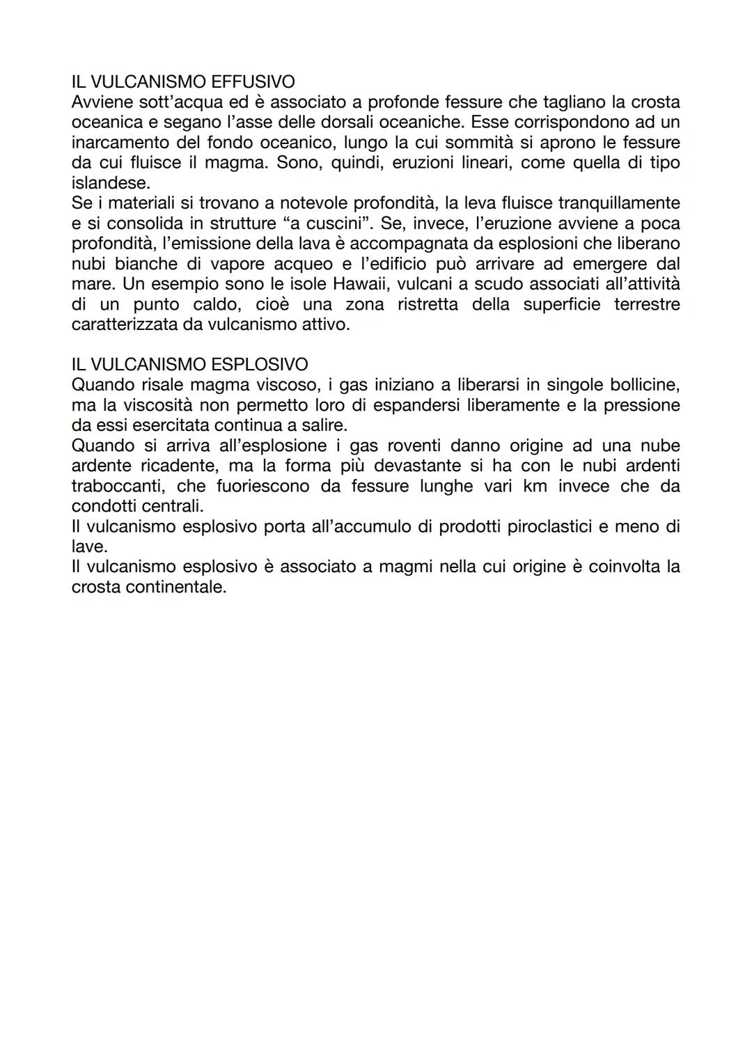 I VULCANI

I vulcani nascono intorno a punti della superficie terrestre da cui fuoriescono
lava, m cioè rocce fuse ad alta temperatura, gas 