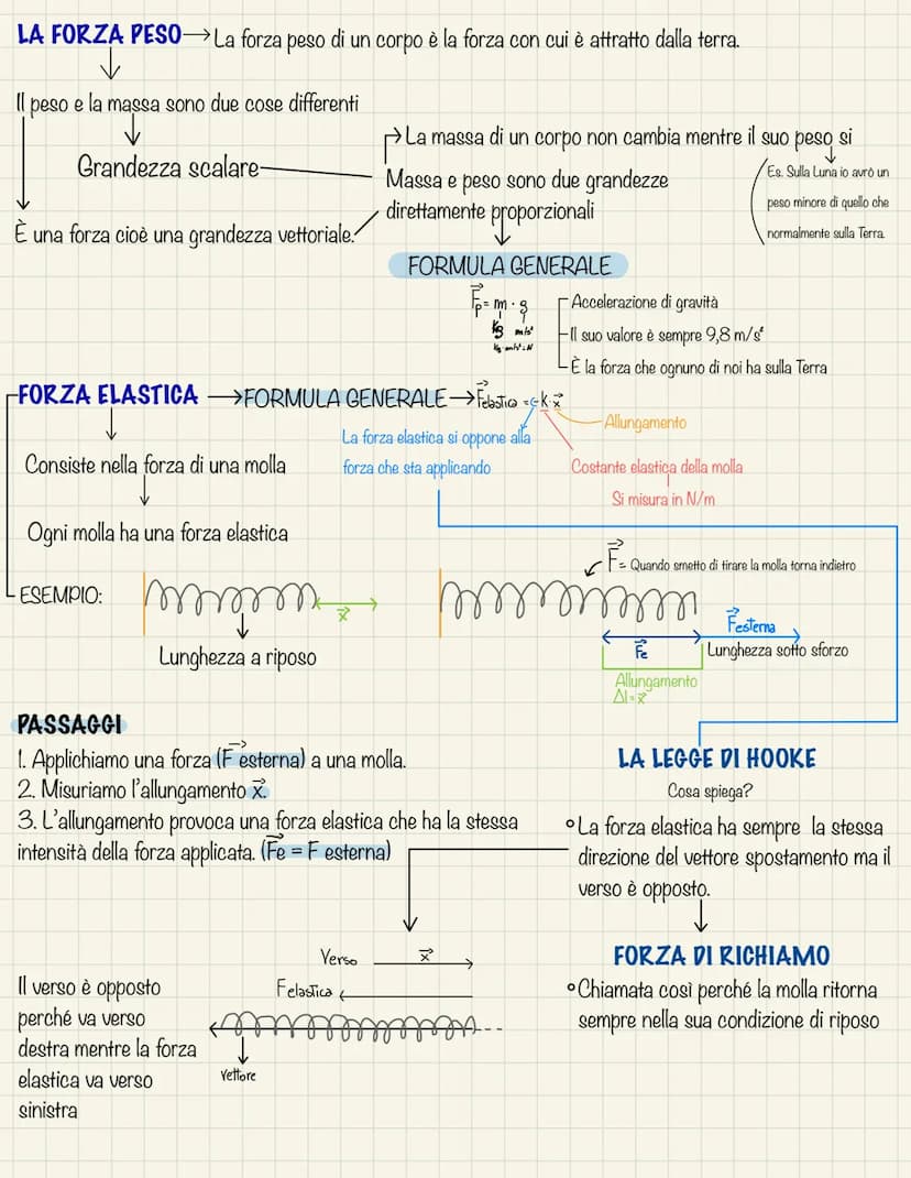 LA FORZA
La forza è una grandezza che provoca un effetto nei corpi su cui agisce. In generale, quando due corpi
interagiscono, ciascuno di e