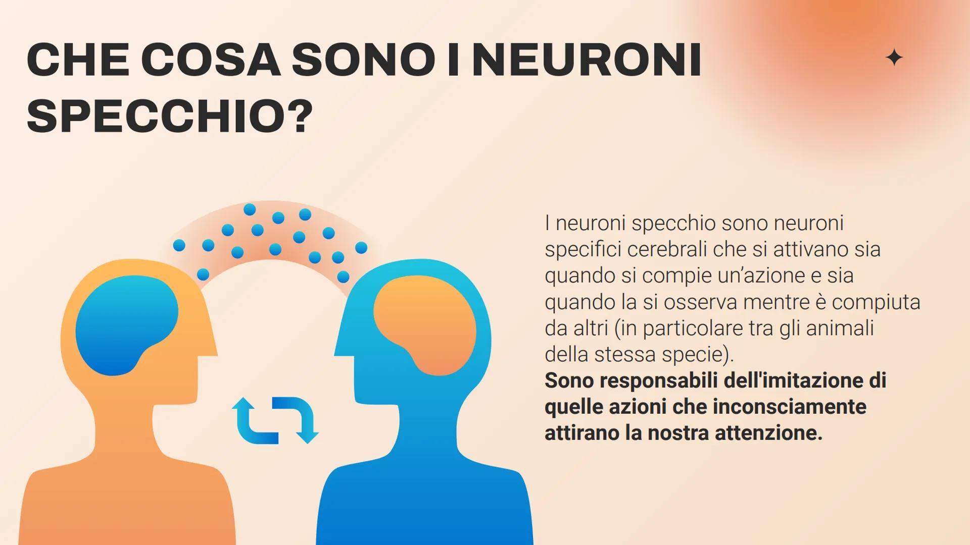 I NEURONI SPECCHIO LA SCOPERTA
Università di Parma, dipartimento di neuroscienze
Giacomo Rizzolatti e i suoi colleghi scoprirono
i neuroni s