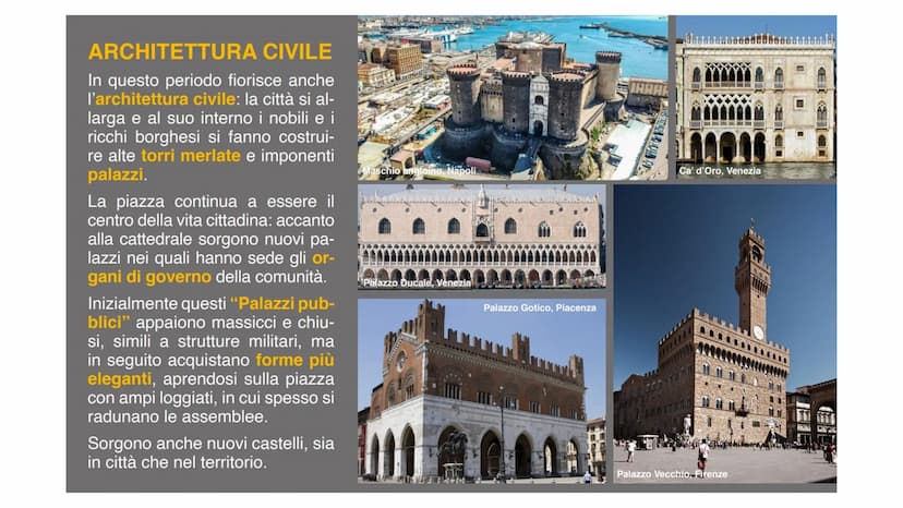 10. ARTE GOTICA L'ARCHITETTURA
A differenza del Romanico,
sorto contemporaneamen-
te in varie zone d'Europa,
le prime cattedrali gotiche
com
