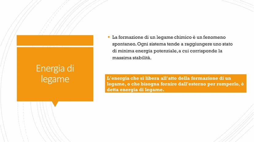 I LEGAMI CHIMICI
Solo i gas nobili si trovano in natura allo stato monoatomico. Gli altri atomi isolati
sono instabili e tendono a legarsi t