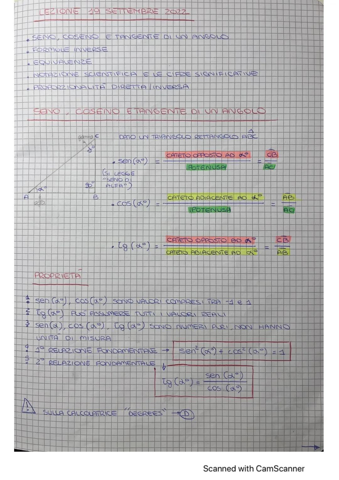 $
A
SENO
Mo
COSENO E TANGENTE DI UN ANGOLO
gamme c
PROPRIETA
95%
B
DATO UN TRIANGOLO RETTANGOLO ABC
(SI LEGGE
"SENO DI
ALFA")
cos (20)
[g (0