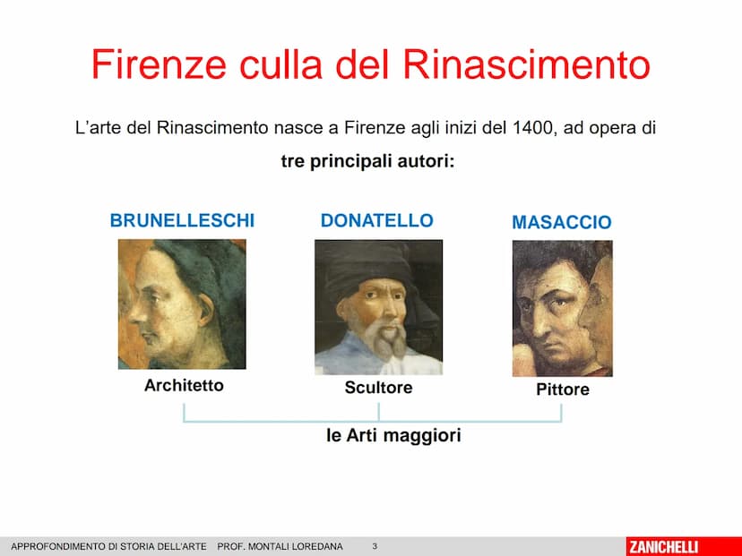 Unità 8/1
Il Primo
Rinascimento
Emanuela Pulvirenti, Artemondo, Zanichelli editore 2018
1
ZANICHELLI II RINASCIMENTO è un movimento cultural